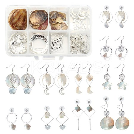 DIY Geometric Style Earring Making Kits DIY-SC0013-21S-1