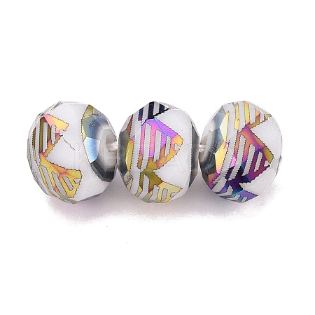 Electroplate Glass Beads EGLA-N026-01A-H03-1