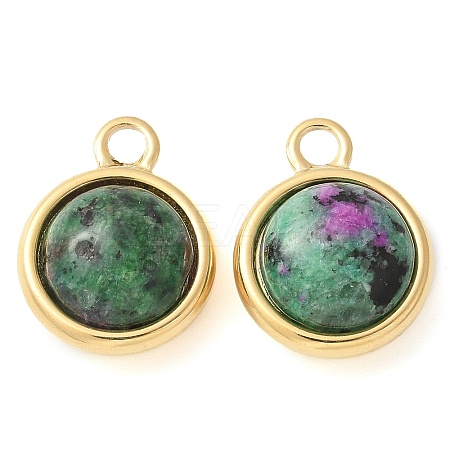 Ion Plating(IP) 304 Stainless Steel with Gemstone Pendants STAS-Q345-11G-01-1