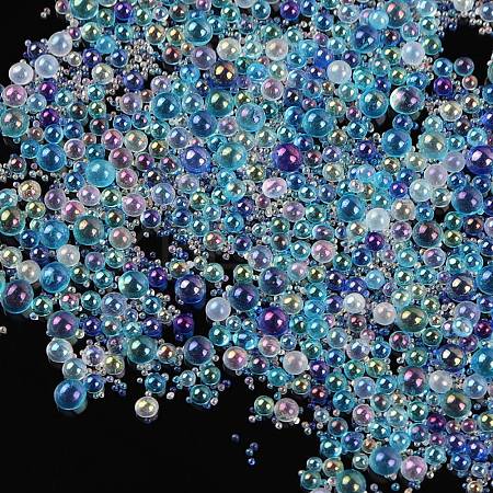 AB-Color Plated DIY 3D Nail Art Decoration Mini Glass Beads EGLA-TAC0001-02B-1
