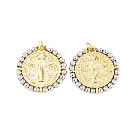 Rack Plating Brass Pendants KK-P269-16G-B-1