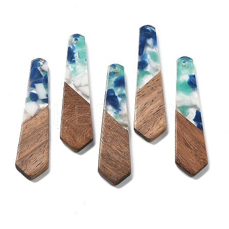 Resin and Walnut Pendants FIND-R051-06A-1