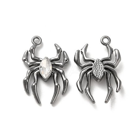 Glass Spider Pendant PALLOY-K001-067B-03-1