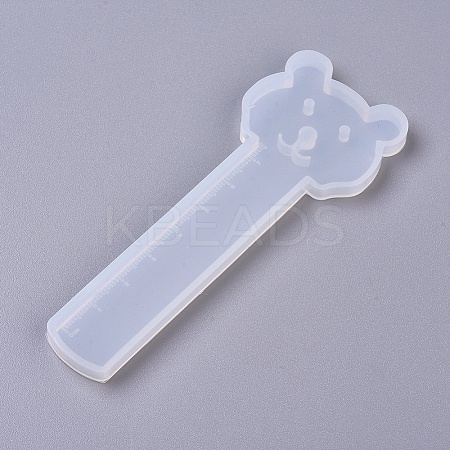 DIY Bear Ruler Silicone Molds DIY-G014-07-1
