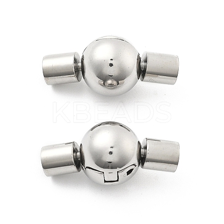 304 Stainless Steel European Clasps STAS-Z115-04P-09-1