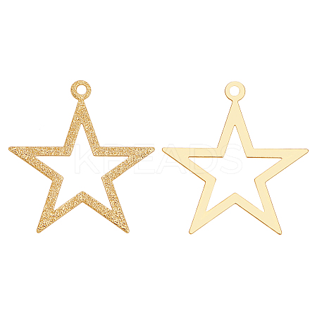 Brass Pendants KK-BC0006-21G-NR-1
