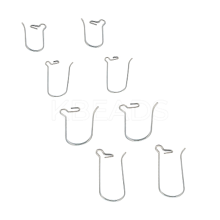 316 Surgical Stainless Steel Hoop Earrings Findings Kidney Ear Wires STAS-UN0002-98P-1
