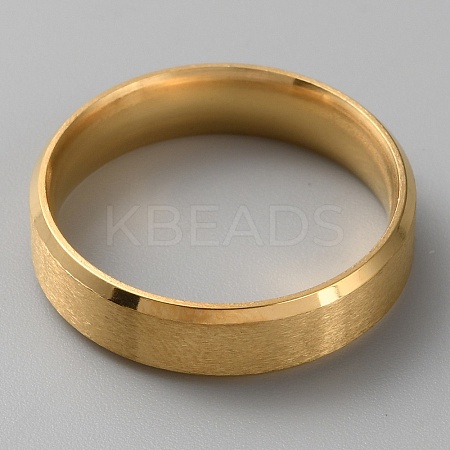 304 Stainless Steel Plain Band Rings for Woman Men RJEW-WH0017-09F-G-1