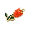 Brass Enamel Pendants KK-C119-19A-01-2