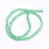Electroplate Glass Beads Strands EGLA-D021-33-2