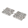Brass Micro Pave Colorful Cubic Zirconia Hollow Connector Charms KK-K351-58C-P-2