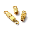 20 Sets Brass Screw Clasps IFIN-YW0001-57G-2