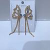 Fashionable luxury Clear Cubic Zirconia & Rhinestone Butterfly Stud Earrings KY8568-4-1