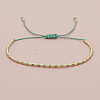 Glass Seed Beads Braided Bead Bracelets MT5795-6-1
