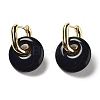 Rack Plating Brass Hoop Earrings EJEW-M248-01G-04-2