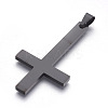 304 Stainless Steel Saint Peter's Cross Big Pendants STAS-L218-04B-2