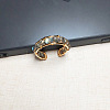 Alloy with Natural Labradorite Round Beaded Cuff Rings FS-WG034C3-04-1