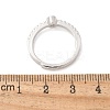 S925 Sterling Silver Adjustable Letter Rings for Women RJEW-M068-01P-O-3
