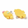 Opaque Resin Pendants LS-RESI-G028-21P-3