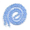Electroplate Glass Beads Strands EGLA-B013-01A-AB05-2