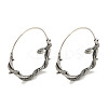 316 Surgical Stainless Steel Hoop Earrings for Women and Men EJEW-D096-22A-AS-1