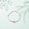Resin Evil Eye & Acrylic Beaded Stretch Bracelet for Women BJEW-JB08609-01-2
