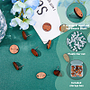 SUPERFINDINGS 30Pcs 3 Style Coconut Wood Stud Earring Findings EJEW-FH0001-09-4