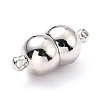 Tarnish Resistant 304 Stainless Steel Magnetic Clasps with Loops LS-STAS-M290-03P-2
