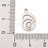 Non-Tarnish 201 Stainless Steel Pendants LS-STAS-U016-09P-02-3