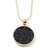Alloy Rhinestone Pendant Necklaces NJEW-H306-A12-G-2