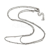 Non-Tarnish 304 Stainless Steel Double-Layer Necklace LS-NJEW-Q321-01P-2