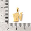 Ion Plating(IP) 304 Stainless Steel Micro Pave Cubic Zirconia Pendants STAS-H228-02G-08-3