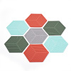 Hexagon PVC Hot Pads Heat Resistant Sets LS-CF-TAC0001-09-2