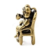 Brass Frog Miniature Figurines Statues for Home Office Desktop Ornament KK-S335-09AB-2