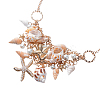 Trendy Shell Bib Beach Necklaces NJEW-TA0001-02-3