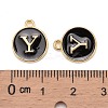 Golden Plated Alloy Charms X-ENAM-S118-02Y-3