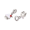 Alloy European Dangle Charms X-MPDL-S066-050-2