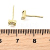 925 Sterling Silver Clear Cubic Zirconia Stud Earrings EJEW-Q030-05G-3