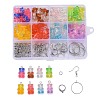 DIY 40Pairs Bear Transparent Resin Earrings Kits DIY-LS0001-02-1
