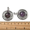 Natural Amethyst Pendants G-Q158-03F-3