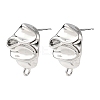 SHEGRACE Brass Stud Earring Findings XGRQ64491-870P-1