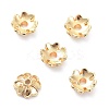 Brass 4-Petal Bead Caps KK-K086-22LG-2