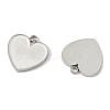 304 Stainless Steel Pendant Cabochon Settings STAS-L022-538P-2