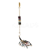 Scorpion Glass Seed Beads Pendant Decoration HJEW-MZ00121-3