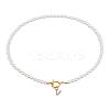 1Pc Brass Clear Cubic Zirconia Letter Pendant Necklaces NJEW-LP0001-32V-1