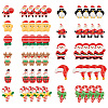 AHADERMAKER 55pcs 11 styles Opaque Christmas Resin Cabochons CRES-GA0001-13-1