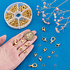 110Pcs 5 Styles Zinc Alloy Lobster Claw Clasps FIND-ME0001-79G-5