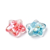 Transparent Resin & Natural Shell Beads RESI-B039-03A-2