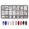 Non-Tarnish Lace Flower Stainless Steel Nail Art Stamping Plates LS-X-MRMJ-L003-C03-1