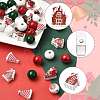 50Pcs 7 Styles Christmas Painted Wood Beads Set WOOD-FS0002-44-3